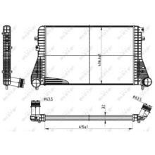 Интеркулер AUDI A3 03- (пр-во NRF) 30316 NRF 