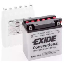 Аккумулятор    9Ah-12v Exide (12N9-4B-1) (135х75х139) L, EN85 12N9-4B-1 EXIDE 