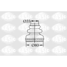 Пыльник CITROEN, PEUGEOT (пр-во SASIC) 2873813 SASIC 