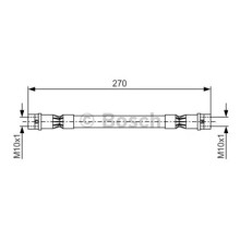 Тормозной шланг (пр-во Bosch) 1 987 476 404 BOSCH 
