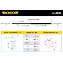 Амортизатор багажника (пр-во Monroe) ML5238 Monroe 