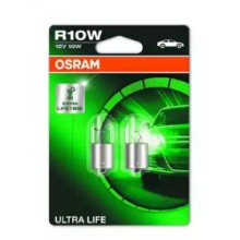 Лампа вспомогат. освещения  R10W 12V 10W BA15s Ultra Life (blister 2шт) (пр-во OSRAM) 5008ULT-02B OSRAM 